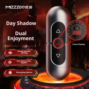 **Male Masturbator Cup  Dual-Opening, Multi-Speed Vibrating and Sounding, Adult Sex Toy**