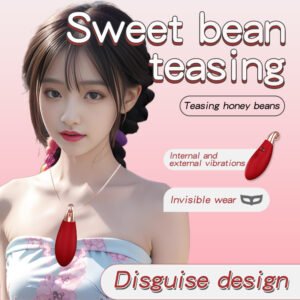 Rose Red Teardrop Necklace-Style Vibrating Egg for Women, Massage and Teasing Adult Pleasure Toy