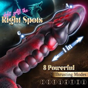 Silicone Electric Irregular Dildo  Vibrating, Heated, Retractable Masturbator for Women, Clitoral & G-Spot Pleasure Toy