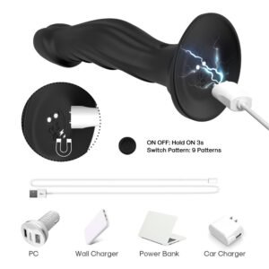 Vibrating Rechargeable Firm Realistic Dildo for Women  Suction Cup Masturbator, Adult Sex Toy