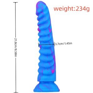 Dragon Scale Multi-Color Silicone Realistic Dildo  Female Anal Plug Fake Penis, Adult Pleasure Masturbator