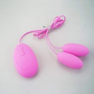 Frosted Wired Dual Egg Vibrator, Multi-Frequency Vibration, Remote-Control Clitoral Stimulator, Factory Direct Sale