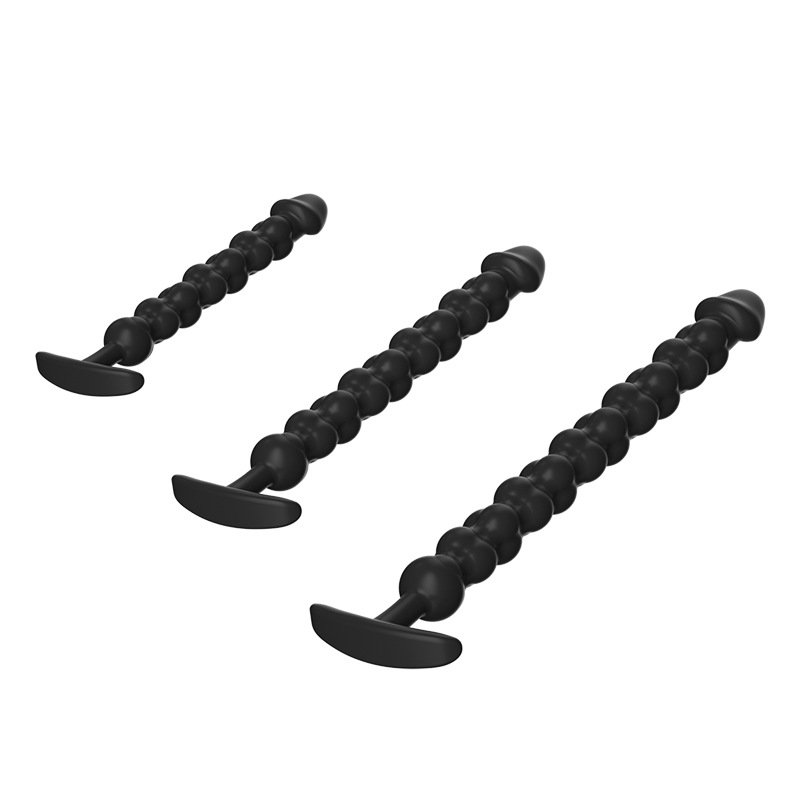 Beaded Anal Plug Extended Anal Toy for Outdoor SM, Masturbation, Unisex Pleasure Plug - 图片 5