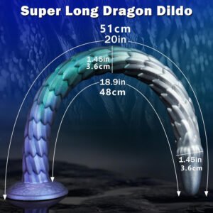 翻译：Extra-long Silicone Dragon Scale Anal Plug with Suction Cup, Anal Toy for Men and Women, Butt Plug, BDSM Adult Product Wholesale