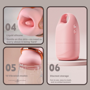 Tongue-Licking Strong Vibration Device  Clitoral Suction & Licking Vibrating Egg for Women