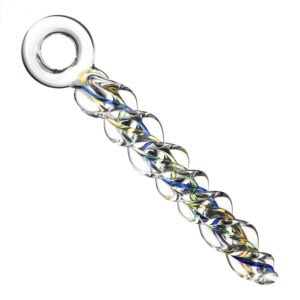 New Rotating Glass Dildo  Female Masturbator Anal Plug, Adult Pleasure Toy