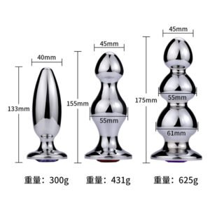 翻译：Adult Metal Anal Plug, Anal Expander for Men and Women, Butt Enlargement Toy, Sexual Pleasure Tool
