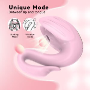 Swan Suction Vibrating Dual-Head Egg, Female Clitoral Stimulator, Instant Orgasm Masturbation Adult Toy