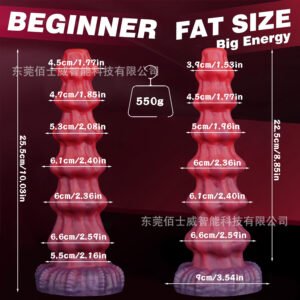 Silicone Spiral Anal Plug  Female Irregular Dildo, Soft Candy-Colored Fake Penis, Pagoda-Shaped Adult Sex Toy