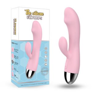 **Double-Ended Vibrator AV Wand  Silicone Vibrating Massager, Female Masturbator, Adult Sex Toy**