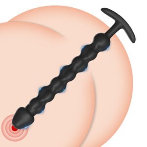 Beaded Anal Plug  Extended Anal Toy for Outdoor SM, Masturbation, Unisex Pleasure Plug