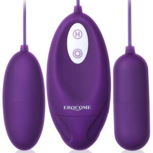Dual Vibrating Egg for Women, Wired Remote-Control Battery-Powered Adult Toy