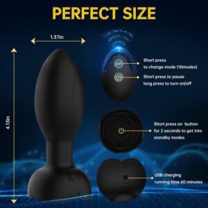 New Rose-Shaped Rotating Anal Plug  APP Remote-Controlled Twisting & Swinging Vibrating Silicone Anal Toy