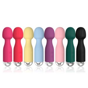 Female Rechargeable Ripple Mini Strong Vibration AV Massager Vibrator for Womens Masturbation and Foreplay