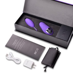 Dual-Vibration Wireless Remote-Control Egg, Female Clitoral Stimulator, Orgasmic Masturbation Adult Toy