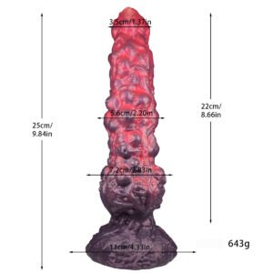 Irregular Dildo  Liquid Silicone Large Anal Plug, Unisex Masturbator Adult Toy