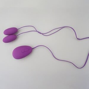 Frosted Wired Dual Egg Vibrator, Multi-Frequency Vibration, Remote-Control Clitoral Stimulator, Factory Direct Sale