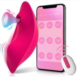 Wearable Suction Vibrating Egg for Women, APP-Controlled Clitoral and Nipple Stimulator, Instant Orgasm Adult Toy